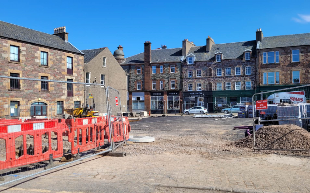 Burnside Square Campbeltown Flood Protection Progress