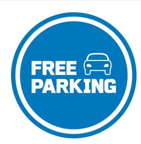 Free parking sign 