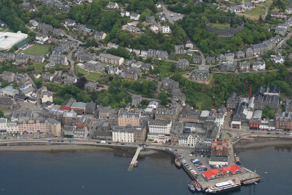 aerial photo of Oban