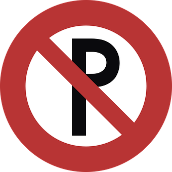 No parking sign