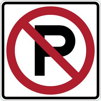 No parking sign