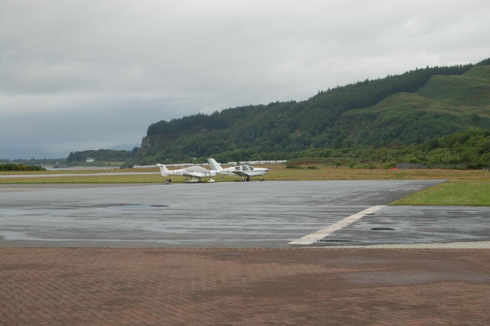 A general view picture of Oban Airport