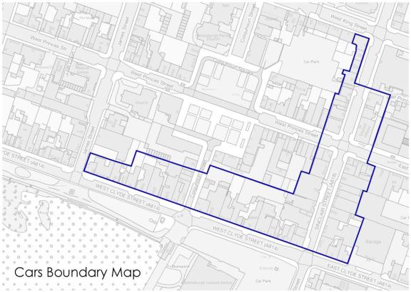 Helensburgh CARS boundary map