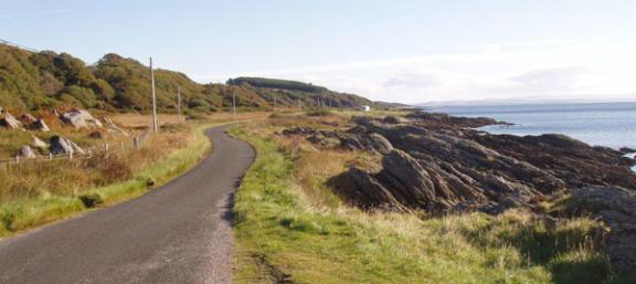 B8001 Claonaig to Skipness Road