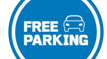 Free parking sign 