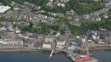 aerial photo of Oban