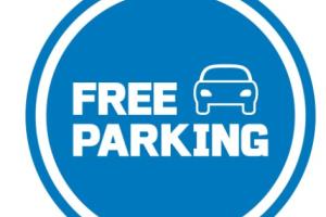 Free parking sign 