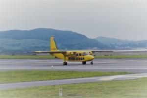 A photo of a Hebridean Air plane