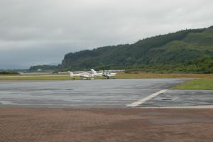 A general view picture of Oban Airport